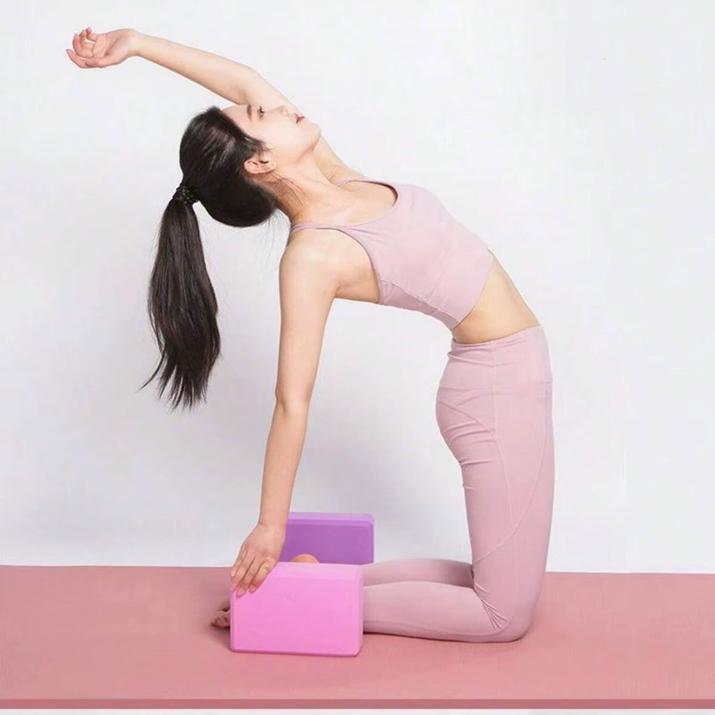 A Piece of EVA Environmentally Friendly Yoga Brick, Adult Yoga Stretching Yoga Brick Dance Practice Auxiliary Tool Block
